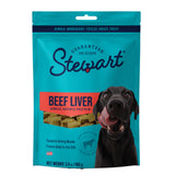 Stewart Single Ingredient Freeze Dried Raw Dog Treats, Beef Liver, 3.5 Ounce Resealable Pouch, Training Treats or Meal Topper Do