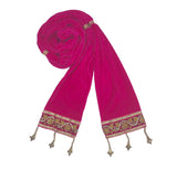 Krypmax MenS Velvet Sherwani Dupatta/Stole (Pcn002014_Rani_2.5_Mtr_Long)