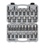 TEKTON 1/2 Inch Drive Hex and Torx Impact Bit Socket Set with Case, 32-Piece (1/4-3/4 in., 6-19 mm, T30-T70) | SIB92312