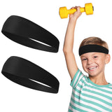 Soccer Headband 2 Pcs Sports Fan Sweat Bands Youth Football Players Headwear Cooling Head Band Helmet Sweatbands Swimming Basket
