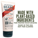 Duke Cannon Supply Co. Big Bourbon Beard Wash, 6 Fl Oz, Oak Barrel Scent - Made With Plant-Based Ingredients To Strengthen, Reju
