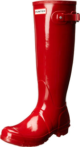 Hunter Women's Original Tall Gloss Snow Boot, Military Red, 8 B(M) US