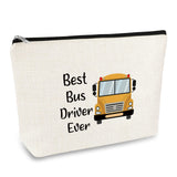 Bus Driver Appreciation Gift Makeup Bag School Bus Driver Thank You Gift Cosmetic Bags Thanksgiving Birthday Christmas Retiremen