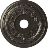 Ekena Millwork CMP19BACCH Baltimore Thermoformed PVC Ceiling Medallion (Fits Canopies up to 7 3/4), 19OD x 3 1/2ID x 1P, Metalli