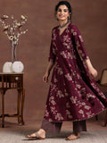 Libas Women'S Pure Cotton Kurta Set (275090R Maroon L