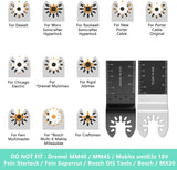 Protoiya 87 PCS Oscillating Tool Blades, Wood Metal Plastic Quick Release Oscillating Multitool Saw Blades Accessories with Sand