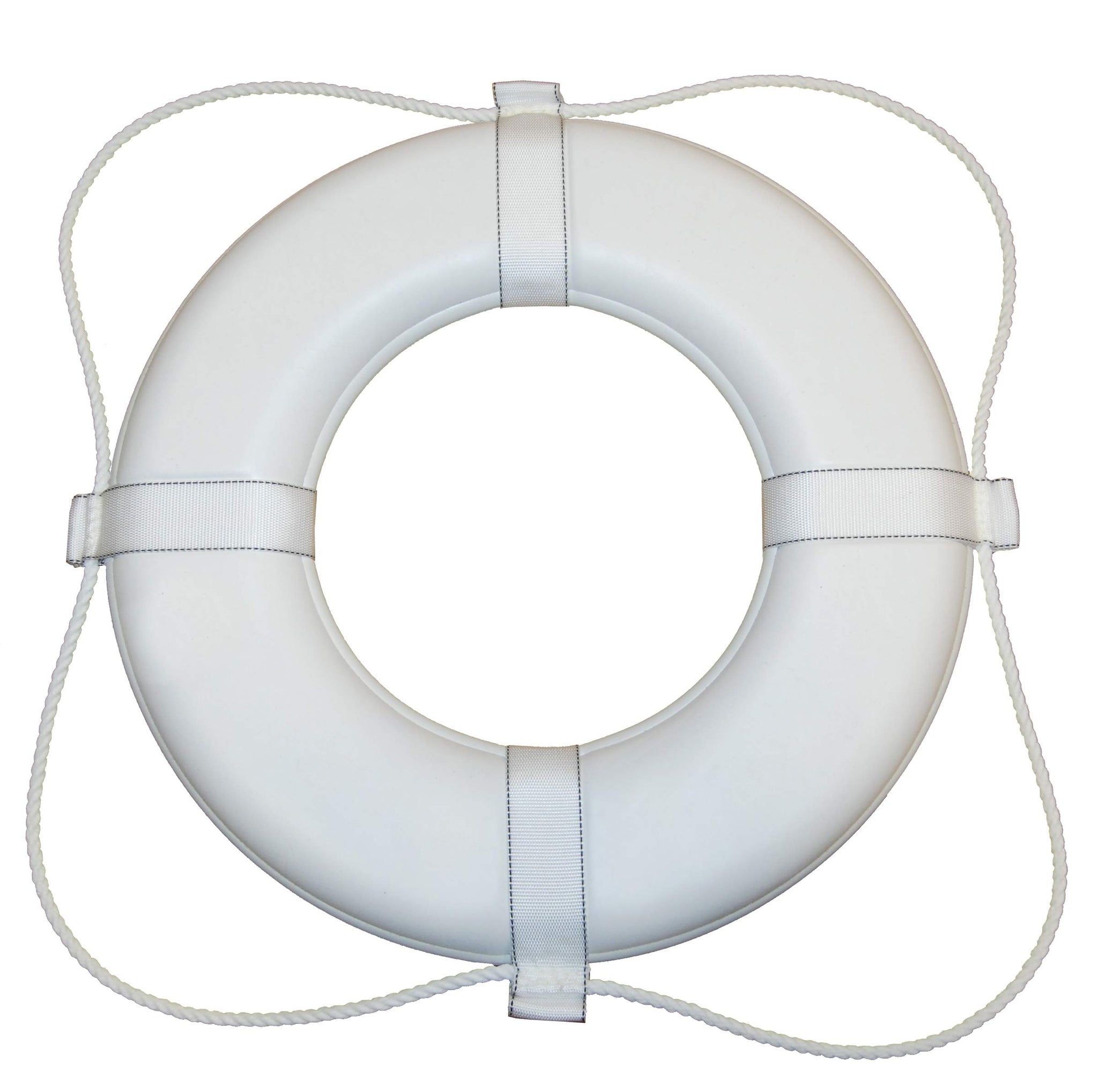 Taylor Made Products Vinyl Coated Foam Life Ring , White (20'') - Puncture, Tear, Scuff-Resistant - United States Coast Gua