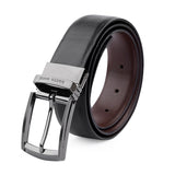 Bacca Bucci MenS Reversible Classic Dress Belt Italian Top Grain Leather With Rotating Metal BuckleBlack/Brown