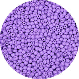GAGANIU 2000pcs Light Purple Glass Seed Beads, Colorful Tiny 4mm Beads for Jewelry Making, Beading Supplies.