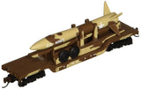 Bachmann Industries Inc. 52 CenterDepressed FlatCar Desert Military with Missile N Scale