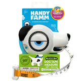 Handy Famm 8ft Interactive Dog Tape Measure for Kids with Level & Angle Finder, Montessori Educational Toys, Animal Shaped Child