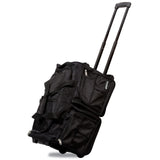 Dejuno 20Inch Carryon Rolling Duffle Bag, Black, One Size