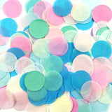 ALLYDREW Round Tissue Paper Confetti 1 Circle Confetti (Unicorn Pastel Mix)