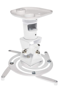 AMER Projector Mount - Ceiling Bracket LCD DLP Tilt 360 Swivel 30lbs (White)
