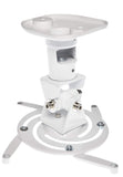 AMER Projector Mount - Ceiling Bracket LCD DLP Tilt 360 Swivel 30lbs (White)