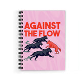 Plan To Gift Against The Flow Spiral Wiro Unruled Blank Pages Notebook Diary Journal Drawing Book SizeA5(6X9 Inches) (Against T