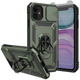 SKTGSLAMY for iPhone 11 Case,with Screen Protectors and Camera Cover,[Military Grade] 16ft.Drop Tested Cover with Magnetic Kicks