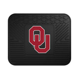 Fanmats 10083 Oklahoma Sooners Back Row Utility Car Mat - 1 Piece - 14In. X 17In., All Weather Protection, Universal Fit, Molded