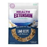 Health Extension Oven-Baked Dog Treats, 6oz (170g), Lamb & Blueberry Recipe - Gluten & Grain-Free, Superfood-Infused, Crunchy Bi