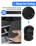 Autorder Center Console Cover for Kia Forte 2019-2024 Accessories Carbon Fiber Armrest Cover Anti-Scratch Middle Console Pad Lea