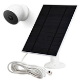 KAROTTO Solar Panel Charger for Google Nest Cam Outdoor or Indoor, Battery-2nd Generation,3.8W Solar Power,6.6Ft Charging Cable-