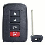 Key Fob Shell Replacement for 2012-2015 Toyota RAV4 Sequoia Highlander 4 Button Car Keyless Entry Remote Control Key Fob Case Co