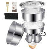 Sidasu Automatic Powder Sifter Machine 10 Mesh 60 Mesh Automatic Sieve Shaker Vibrating Machine 110V Stainless Steel Sieve Shake