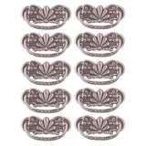 Cabinet Pull Pewter Solid Brass Scalloped Bail Pack of 10 Renovators Supply