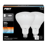 Feit Electric BR40 LED Light Bulb, 100W Equivalent, Dimmable, 1400 Lumens, 5-Color Adjustable White, 90+ CRI, General Purpose Fl