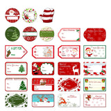 144Pcs Christmas Self Adhesive Sticker Labels Santa Snowmen Xmas Tree Deer Festival Birthday Wedding Holiday Decorative Decorati