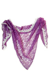 Chappel Veil Light Purple Color Net Lace Shawl Wrap Shoulder Wrap Or Headscarf Mantila Veil For Church