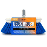 Medium Boat Deck Brush Heavy Duty & Boat Brush Head Marine Deck Brush 8 Bristle Cleaning Washing with Bumper 3/4 Thread for Ha