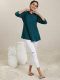 Libas Women'S Viscose Rayon Regular Tunic Shirt (58204_Rama Teal 2Xl