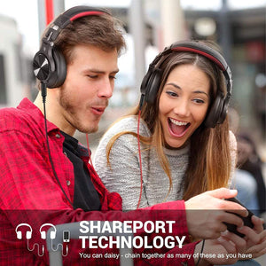 Oneodio A71 Hi-Res Studio Recording Headphones - Wired Over Ear Headphones With Shareport, Monitoring & Mixing Foldable Headphon