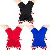 Syhood 3 Pair UV Gloves for Nail Lamp Upf50+ UV Fingerless Protection Glove for Manicures Art Protect Hands from Nail Lamp