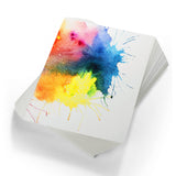 TaoBary 300 Pcs Watercolor Paper Sheet Bulk 6 x 12 Inch White Cold Press Paper 110 lb 230 GSM Sketch Painting Watercolor Pad for