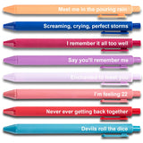 Taylor Gifts Merch, Cute Taylor Gel Pens, Office Supplies for Music Fans, Taylor Birthday Party Favors for Girls