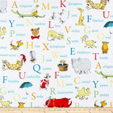 Robert Kaufman Dr. Seuss ABC Alphabet Words Adventure Quilting Fabric by The Yard