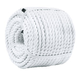 VEIZEED White Cotton Rope 1/2 Inch x 200 Feet Thick Cotton Rope for Hanging DIY Crafts Railing Sports, Decorative Rope