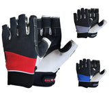 MRX Sailing Gloves for Men & Women - Fishing, Kayak, Rowing, Water Ski, Canoe Paddle Gear - Short Finger Paddling Gloves (Black/