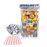 BELLE KR 3x5 Small Mylar Bags for Freeze Dried Candy - Pack Of 300-4 Mil Thick - Clear Mylar Bags with See Through Window for Fr