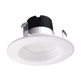 Satco S11810 CCT and Wattage Selectable LED Commercial Recessed Downlight, 4 Inches, White