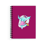 Plan To Gift Notebook For Students Unicorn Girl Notebook Wire Bound Spiral Printed Pages:160 (Size A5)