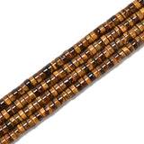 152pcs 4x2mm Natural Yellow Tiger Eye Heishi Disc Rondelle Spacer Stone Semi Precious Gemstone Loose Beads for Jewelry Making 15