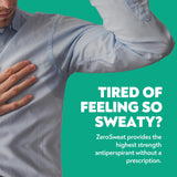 ZeroSweat Antiperspirant Deodorant clinical Strength Hyperhidrosis Treatment - Reduces Armpit Sweat 12 FlOz