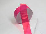 Transparent Vinyl Tape with Self-Adhesive. (3/4 inch x 50 ft, Fluorescent Pink)