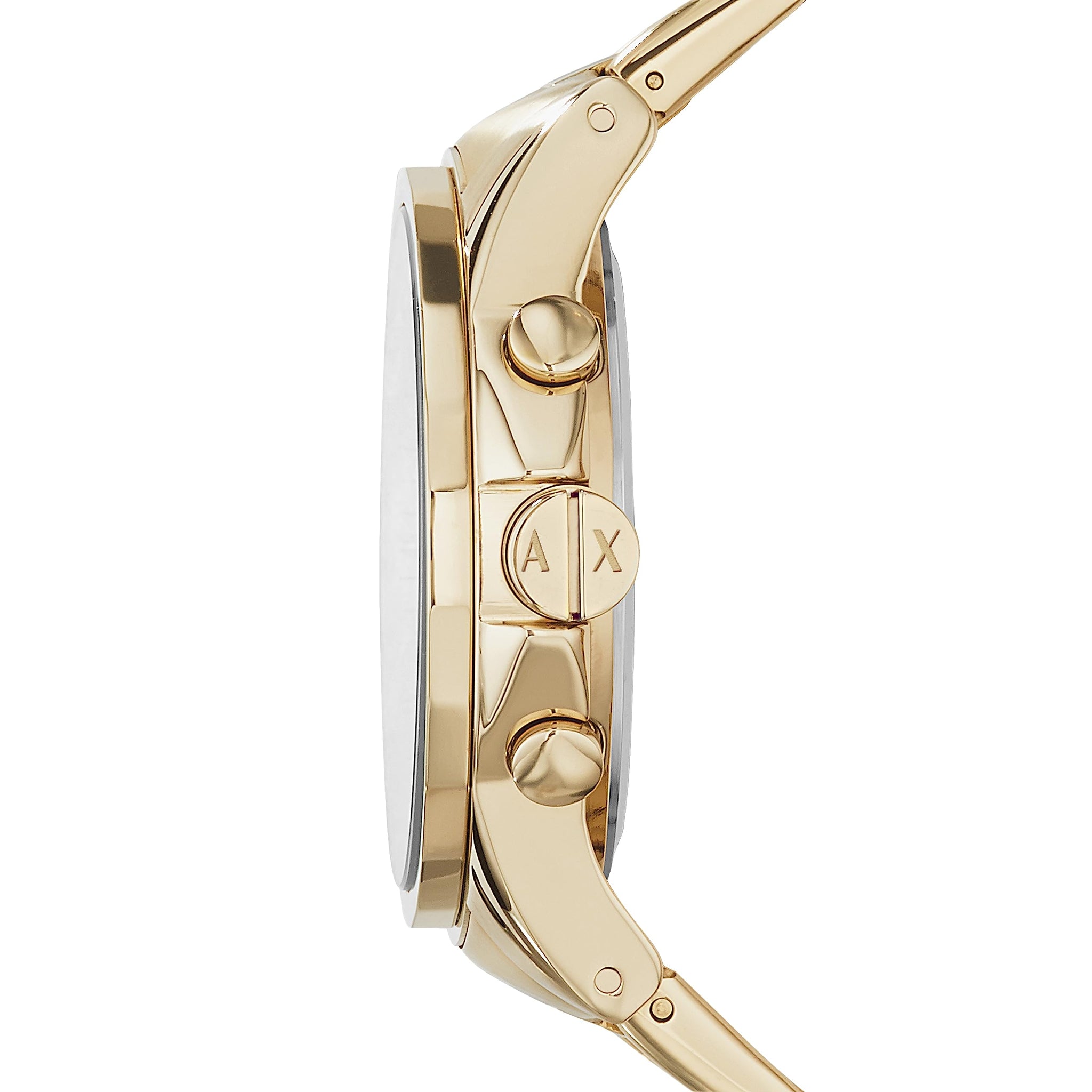 A?X ARMANI EXCHANGE Men's Chronograph Gold-Tone Stainless Steel Bracelet Watch (Model: A|X2099)
