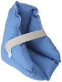 Heel Pillow Pair Wicking Fabric Blue Ulcer Prevention, Relieves Pressure on Feet/Heels by Hermell Products