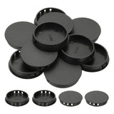 PATIKIL Plastic Hole Plugs, 34 Pcs 2 1/7(55mm) Plastic Plugs Screw Hole Plug Snap Desk Grommet Buckle Knockout Locking Plugs Fur