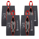Travalate Pack Of 4 NonWoven Travel Shoe Bag Black
